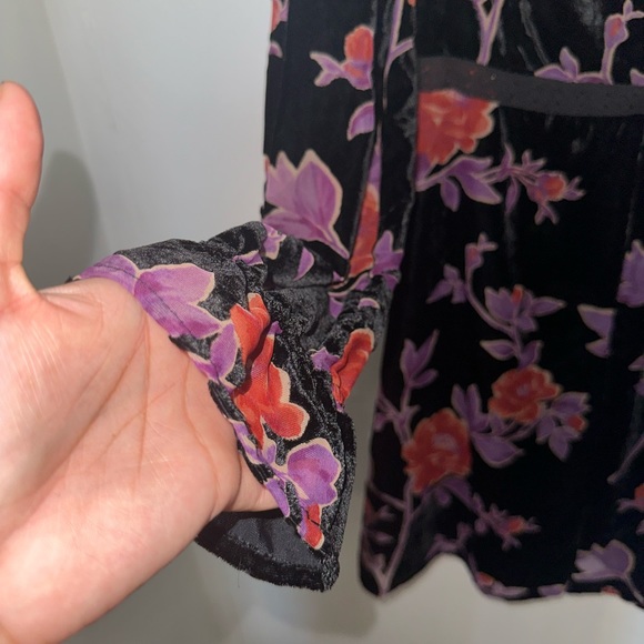 Forever21 Woven Multi Color Long Sleeve Dress Size S - Picture 4 of 7